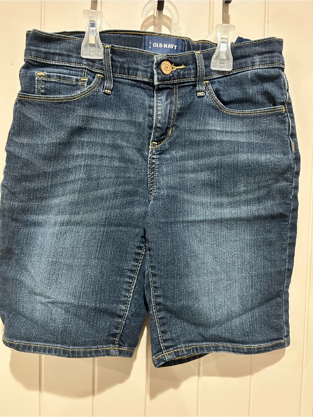 Old Navy Blue Denim Shorts (Jorts) with adjustable Waistband Girl’s Size 14